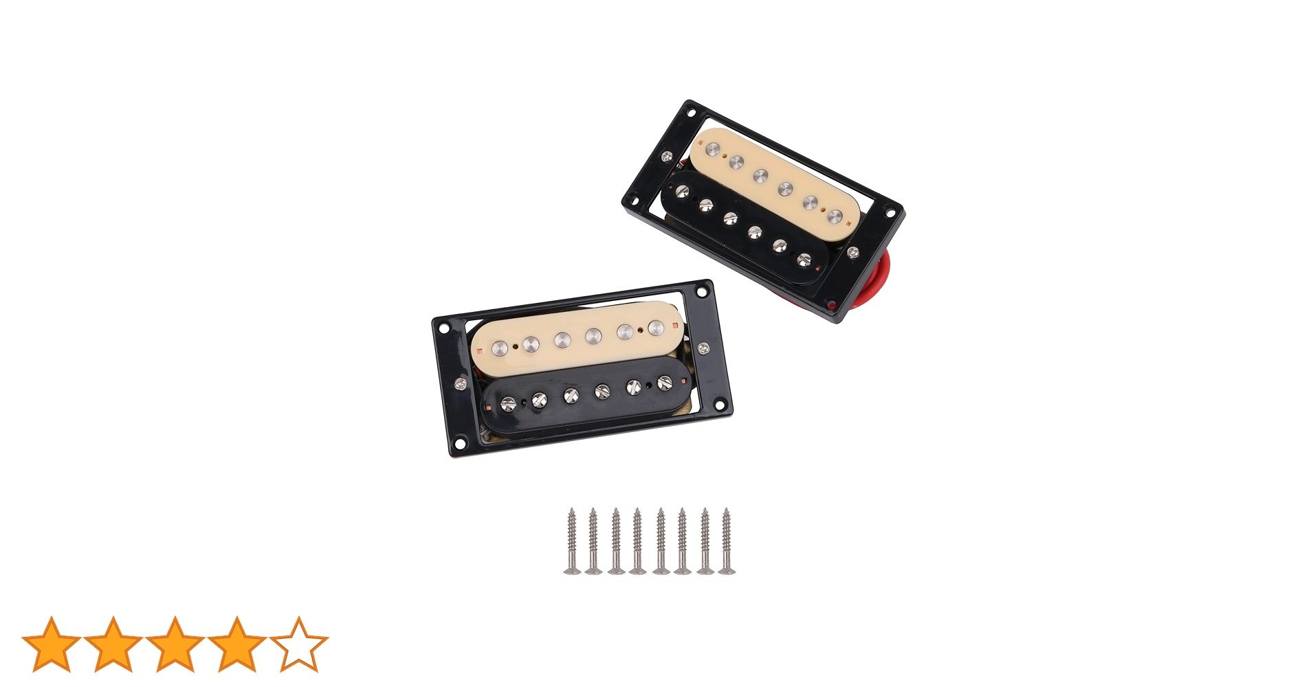 エレキギターピックアップ 2個セット Amazon.co.jp: Yibuy 1 Set of 2 ブラック+クリーム